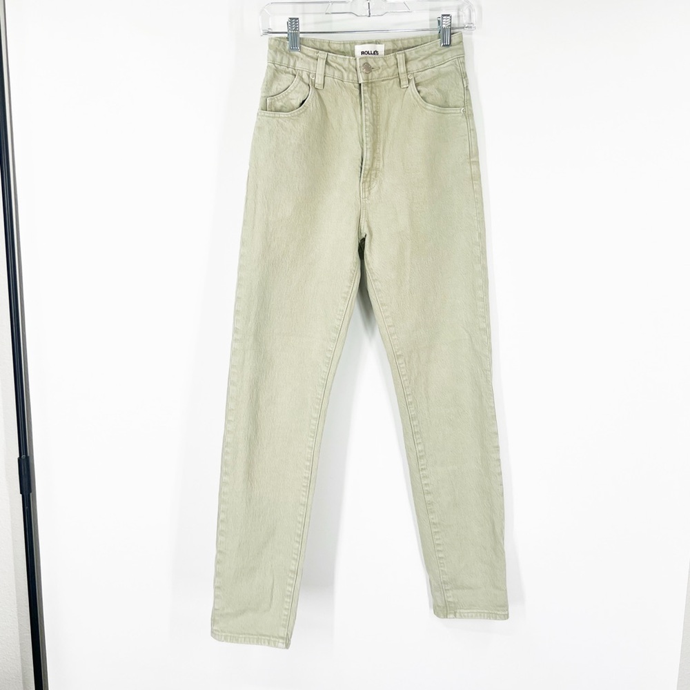 ROLLA'S Dusters High Rise Slim Jeans Light Green